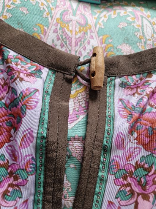 Luksusowa Sukienka 100% Jedwab Plenty by Tracy Reese | Boho Silk Paisley | S