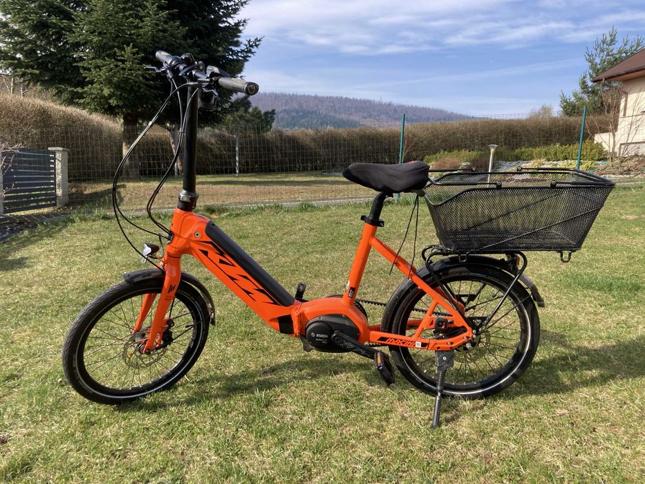 rower elektryczny składak KTM