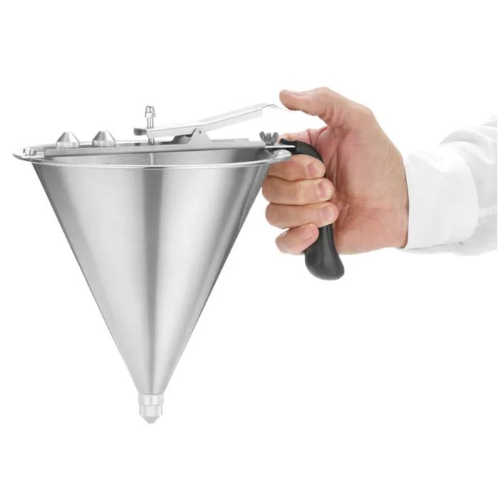 Dozownik pistolet stalowy do sosów i kremów - hendi 551806