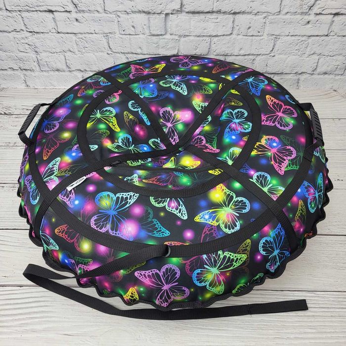 НАДУВНИЙ ТЮБІНГ Плюшка ватрушка Тюбинг надувной Галограмма 120 см