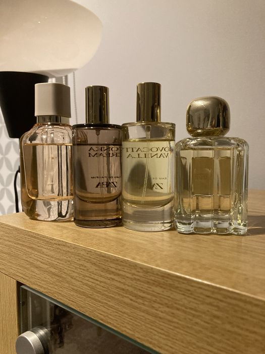 Zara perfumy 4 różne zapachy za 160 zł.