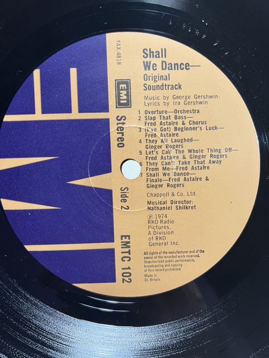 Вініл Fred Astaire Ginger Rogers Top Hat UK 1974 EMI NM з колекціі