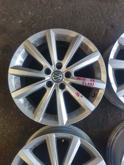 Felgi aluminiowe Volkswagen Polo 6R 5x100 6J ET45 rozmiar 16 komplet felg Polo V