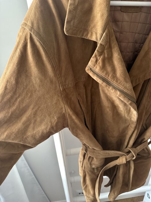 Zamszowa kurtka vintage skorzana 40