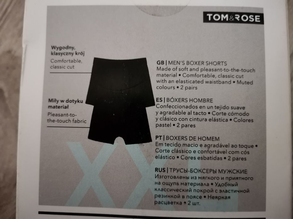 Nowe bokserki r. M 2-PACK
