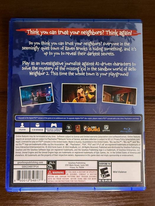 Гра на Ps4 Hello Neighbor 2(Привет сосед 2)