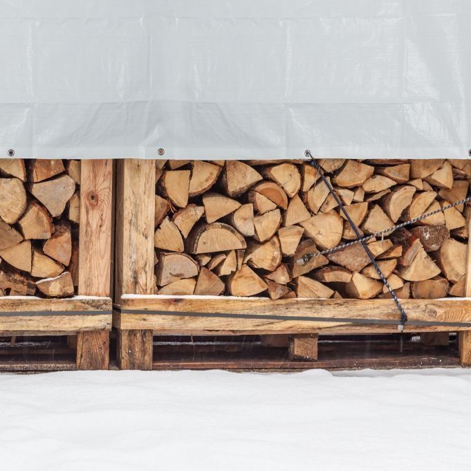 Plandeka biała 120g/m² 6x8m