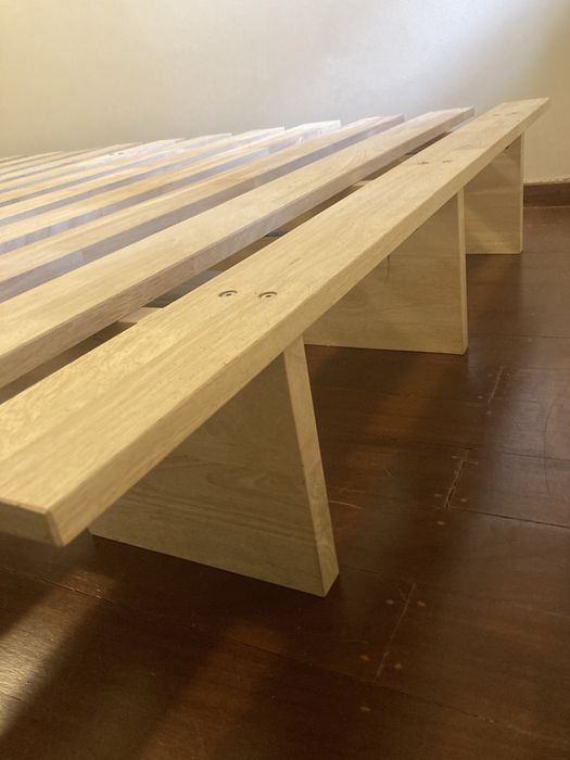 Cama casal japonesa madeira