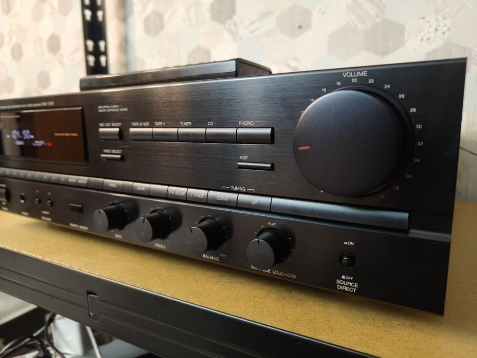 Amplituner Denon DRA-735R piękny stan, pilot