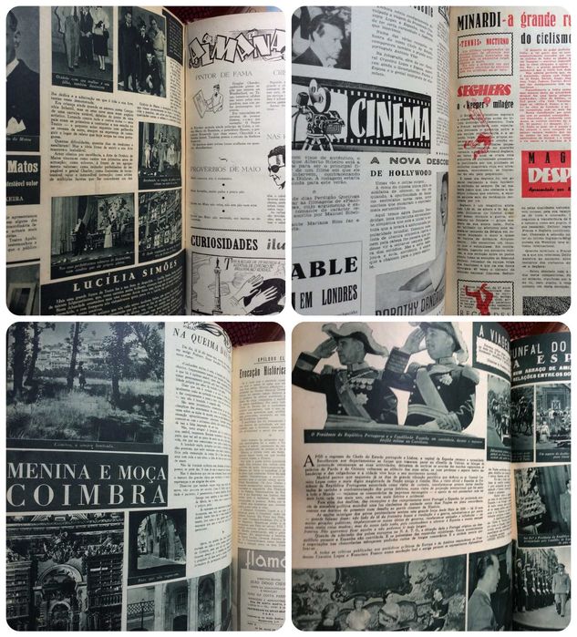 13 Revistas Flama . História, desporto, política, moda, etc., 1953