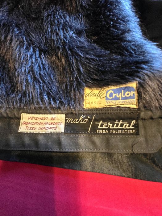 Casaco Vintage longo inverno com pêlo sintético