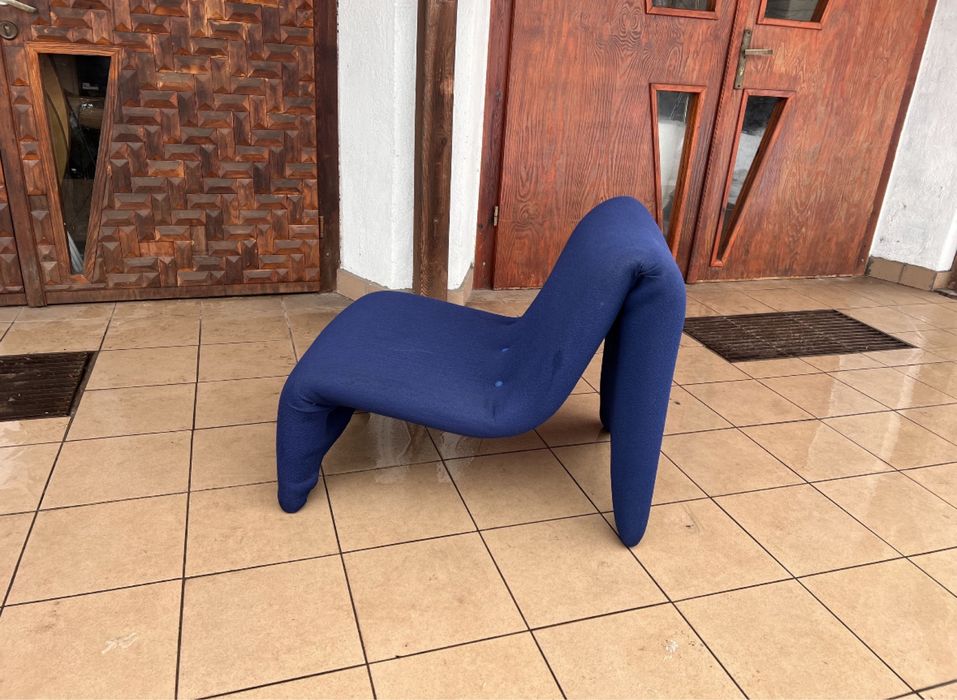 Mid century modern fotel w stylu Etienne Fermigier