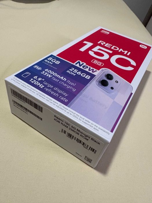 Xiaomi Redmi 15C 5G 256GB Preto