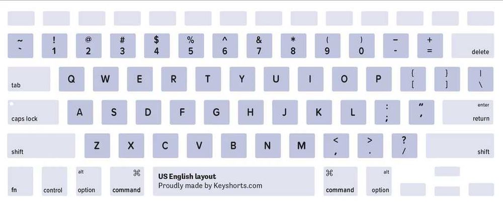 Teclado Apple em inglês dos EUA com layout para Mac