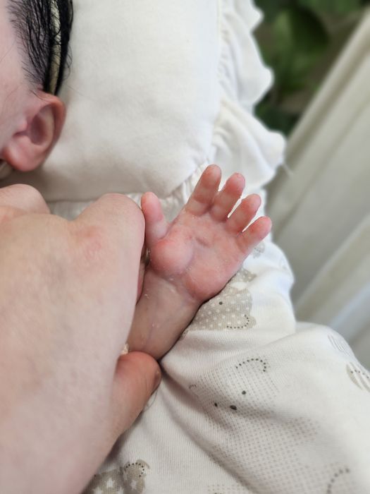 Boneca  bebé Reborn silicone solido