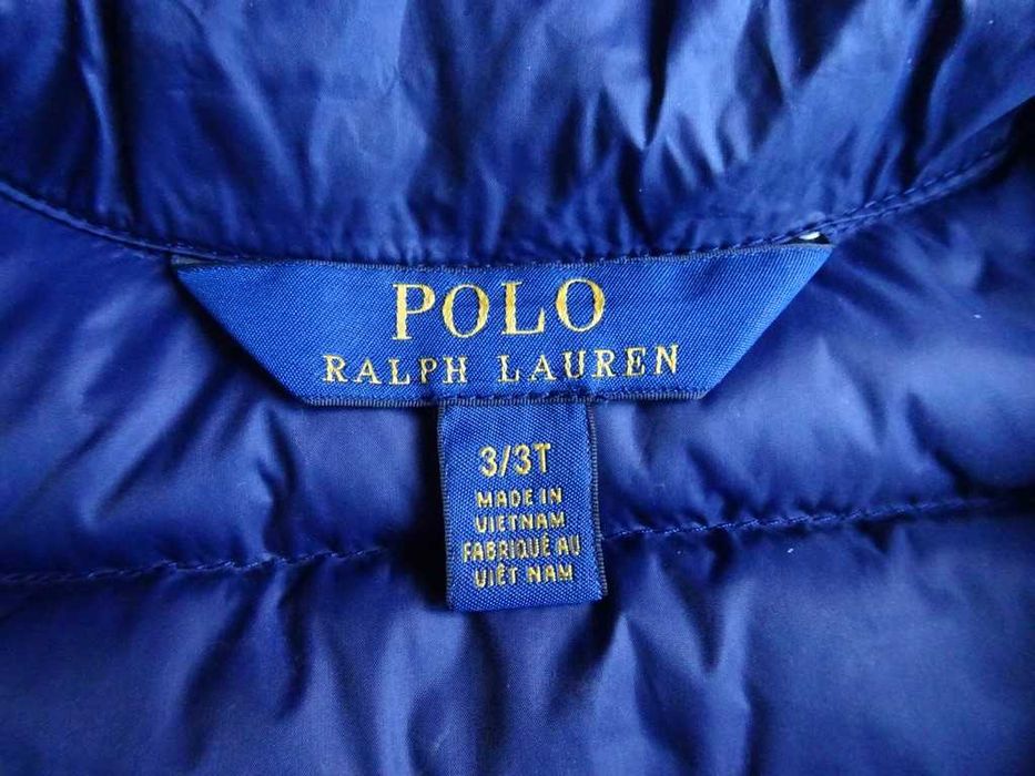 Ralph Lauren oryginalny bezrękawnik puchowy  r. 3 lata  super stan