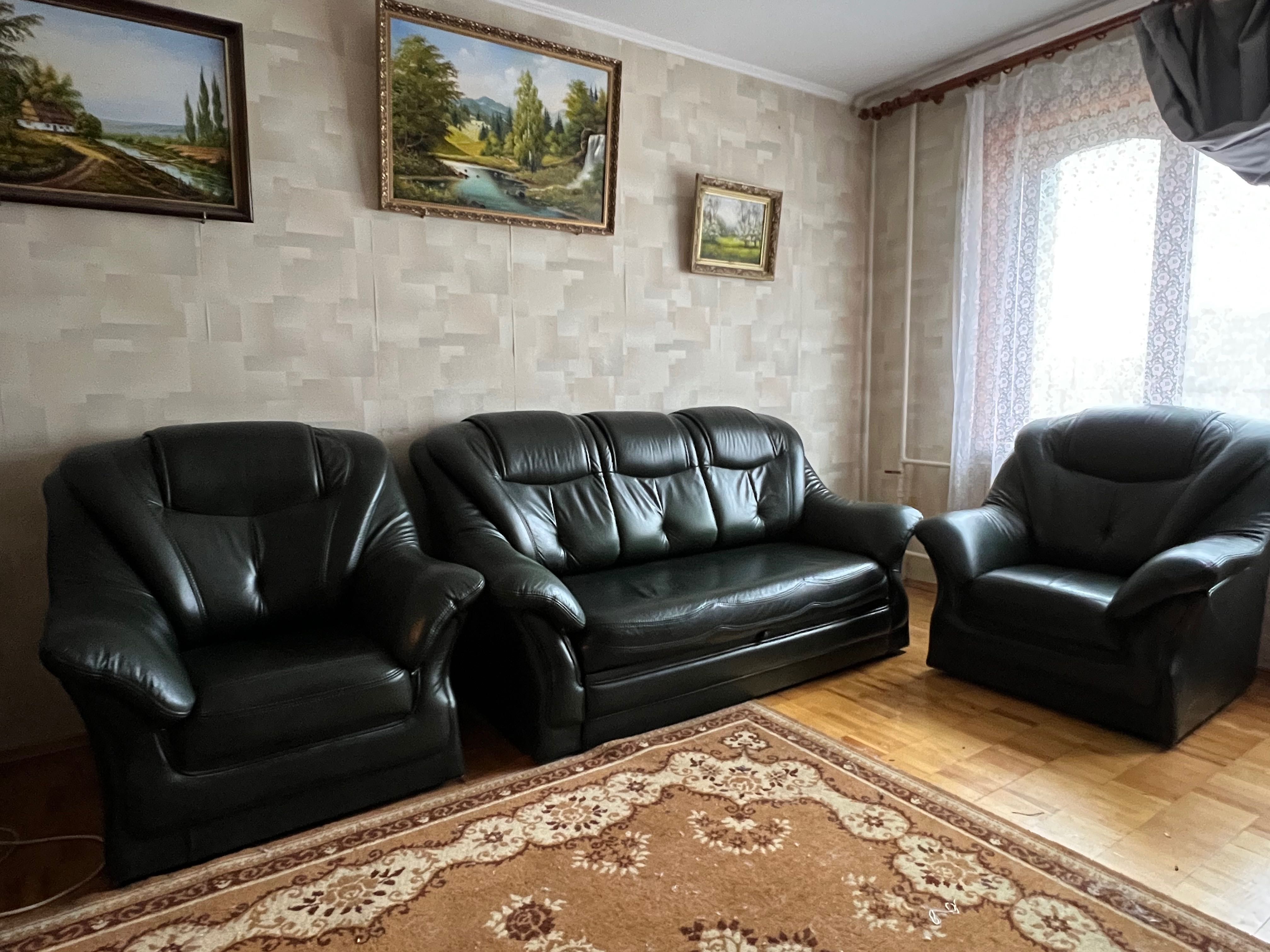 Диван с креслами из натуральной кожи Версаль 311 green india: 35 000 ...