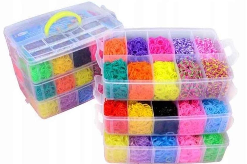 Zestaw do robienia bransoletek XXL z akcesoriami