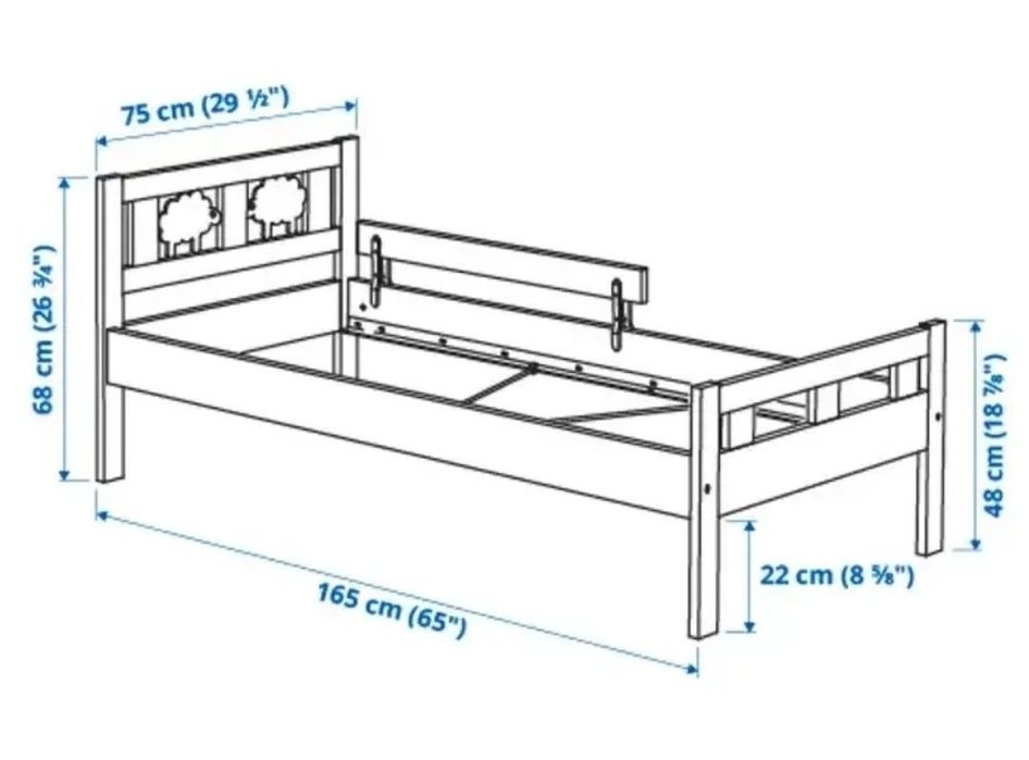 Продам Дитяче  ліжко  IKEA  kritter з матрацом