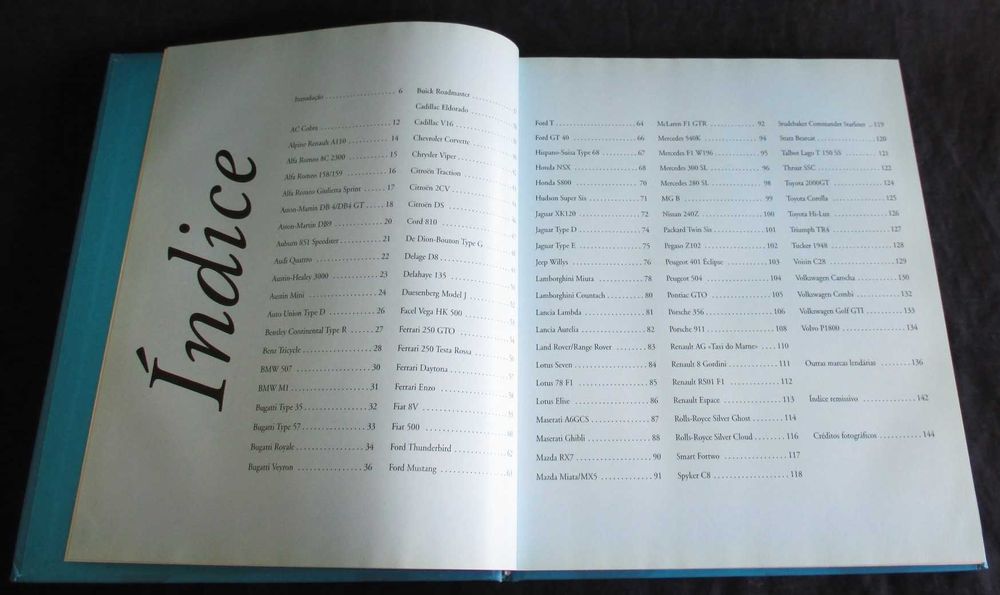 Livro 100 Automóveis de Sempre