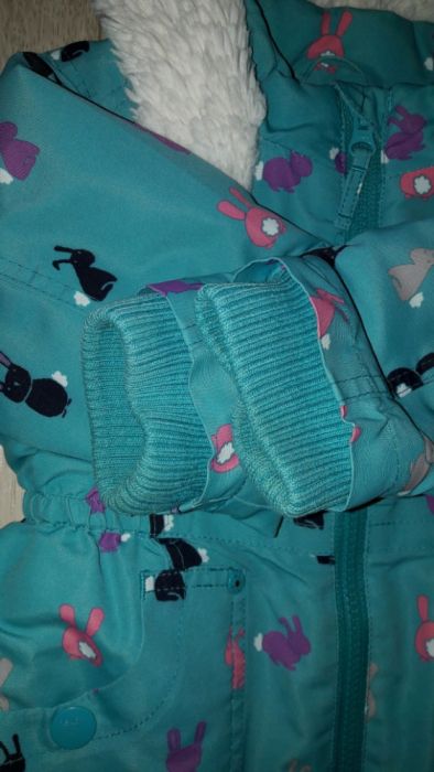 Куртка I love next с зайками на 12-18-24