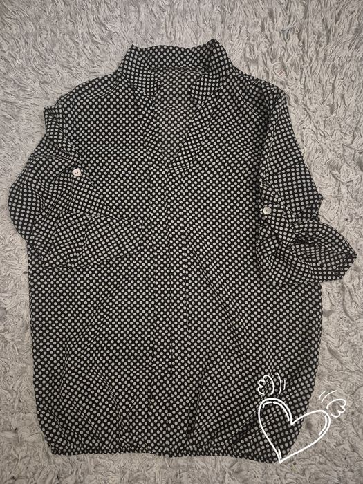 Zwiewna bluzka koszula w groszki S/M #stylowadziewczyna