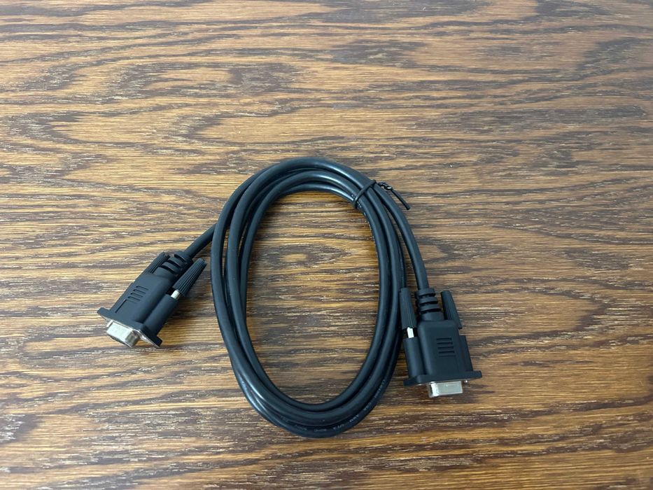 Kabel szeregowy DB9 RS232 COM F-F czarny