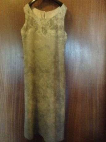 Vestido maxi de verão castanho e branco 40 e outros vestidos