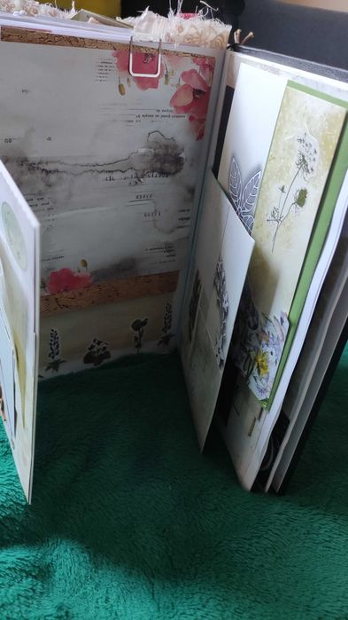 Junk jurnal, motyw kwiatowy