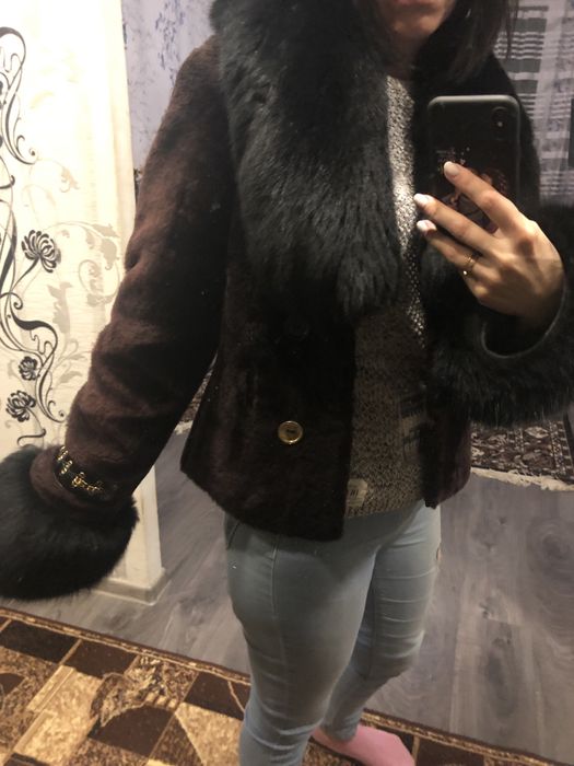 Полушубок с натурального меха