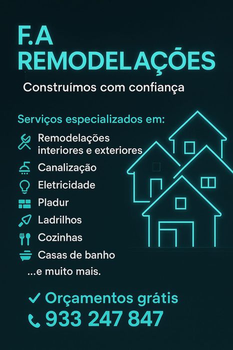 Remodelações de interiores e exteriores