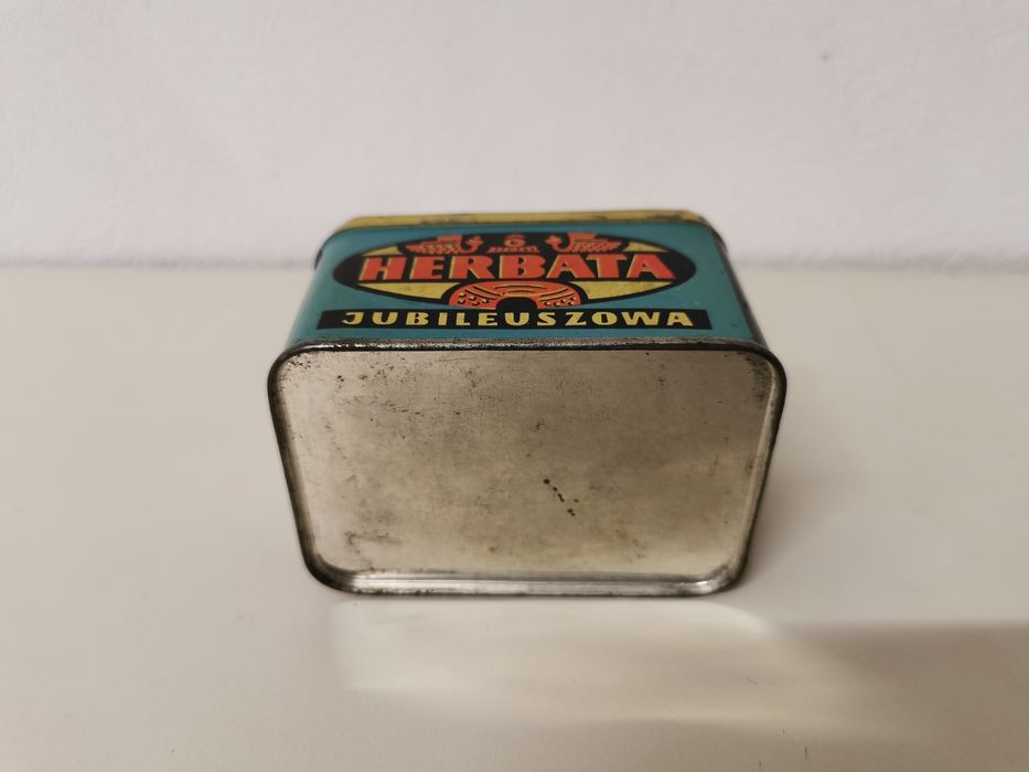 Pudełko metalowe po herbacie Społem
