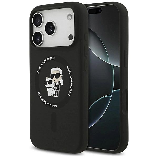 Etui Karl Lagerfeld Silicone Karl&Choupette Ring MagSafe do iPhone 17