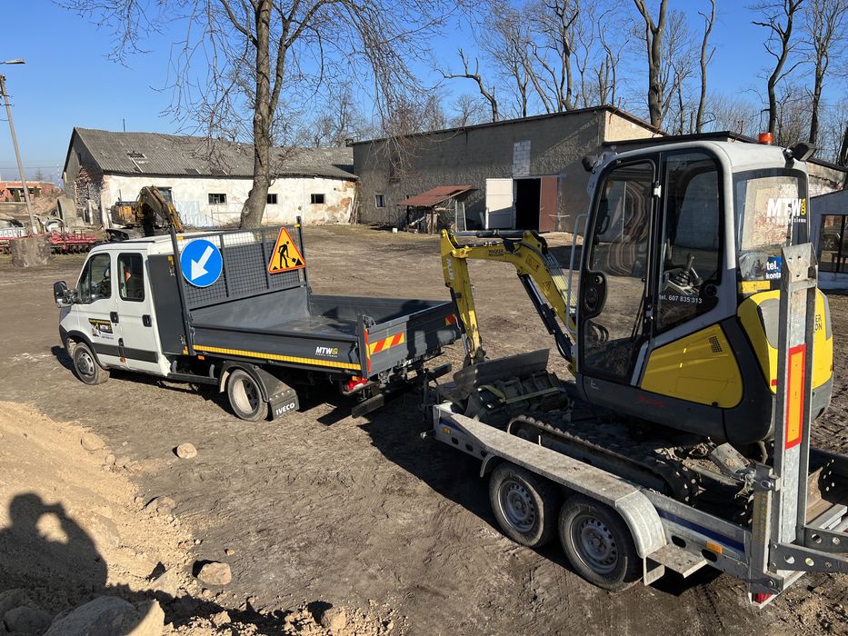 Usługi minikoparką minikoparka