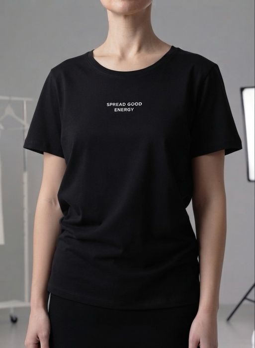 Sinsay | T-shirt z nadrukiem | Czarny | XL
