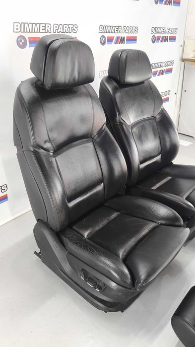 Bancos BMW Serie 5 (F11) Pack M (Couro Preto)  100% Elétricos