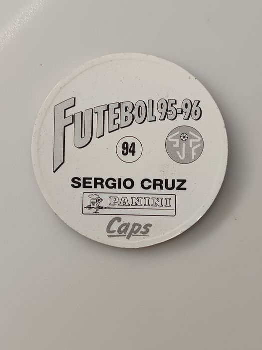 Tazo Panini Futebol 95‑96 – Sérgio Cruz