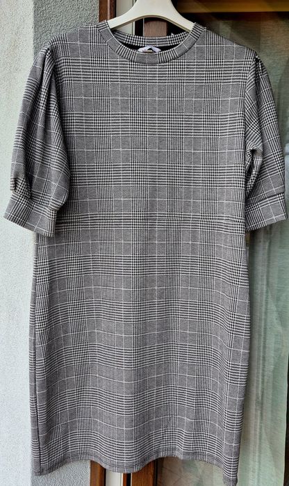 H&M dzianinowa sukienka w kratkę roz XL