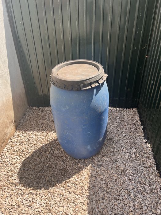 Bidão plástico azul - 200L