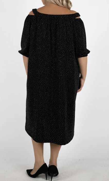 Womanary cudna błyszcząca hiszpanka cyrkonie blink brokat xxxl 50 52