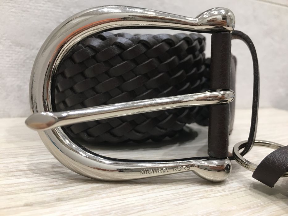 Piękny skórzany pasek Michael Kors, 110 cm, stan idealny