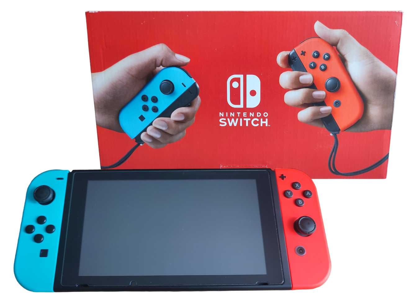 Nintendo Switch NINTENDO Switch Nintendo SWITCH Neon Red & Blue Joy-Con (2019) - Ceny i