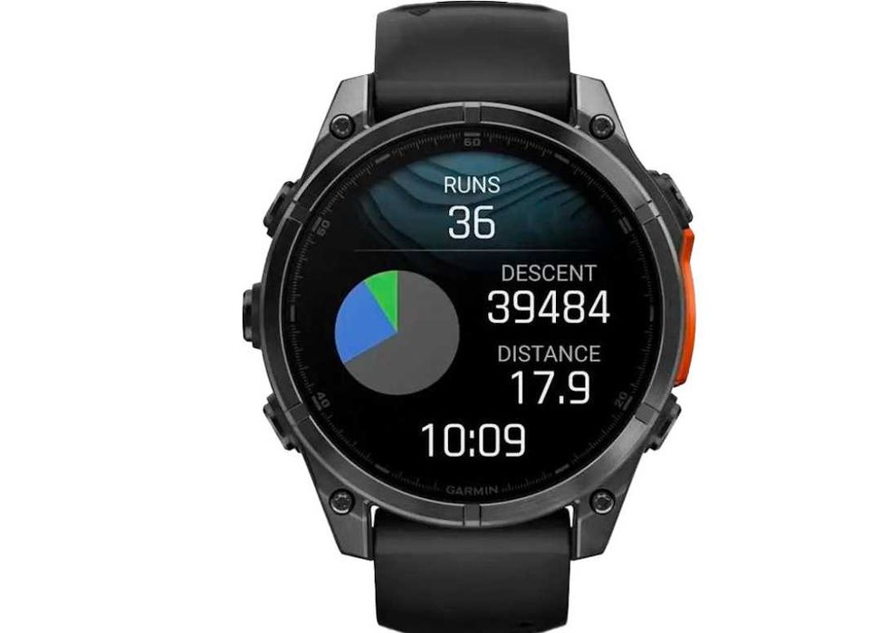Смарт-годинник Garmin Fenix 8 47mm AMOLED Slate Gray with Black Silicone Band (010-02904-00)
