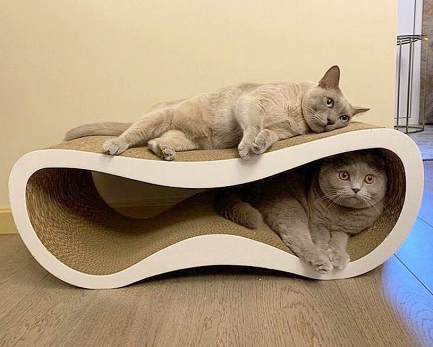 Дряпка, когтеточка из картона, лежанка когтедралка, когтеточилка.