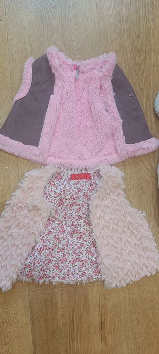 Bezrękawniki kamizelki wiosenne dziewczęce 86