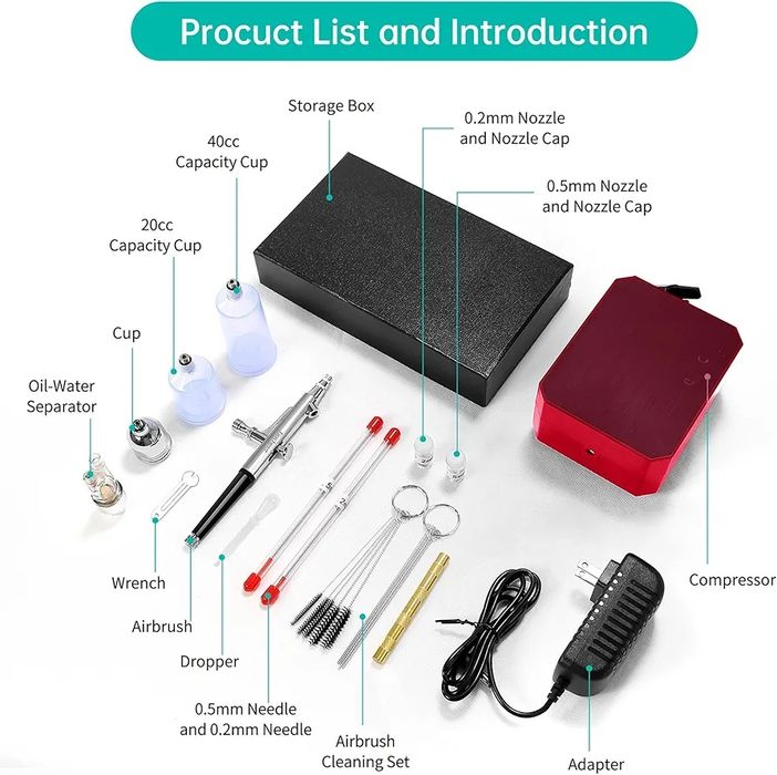 аерографа Gocheer Upgraded Модель 101-BMC