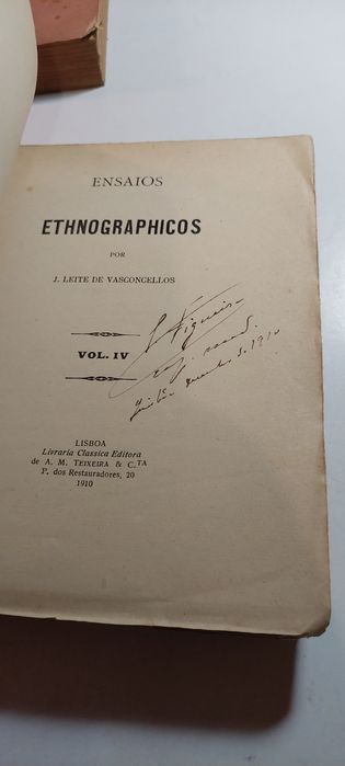 Ensaios Ethnographicos - Leite de Vasconcellos (Vol. I e IV)