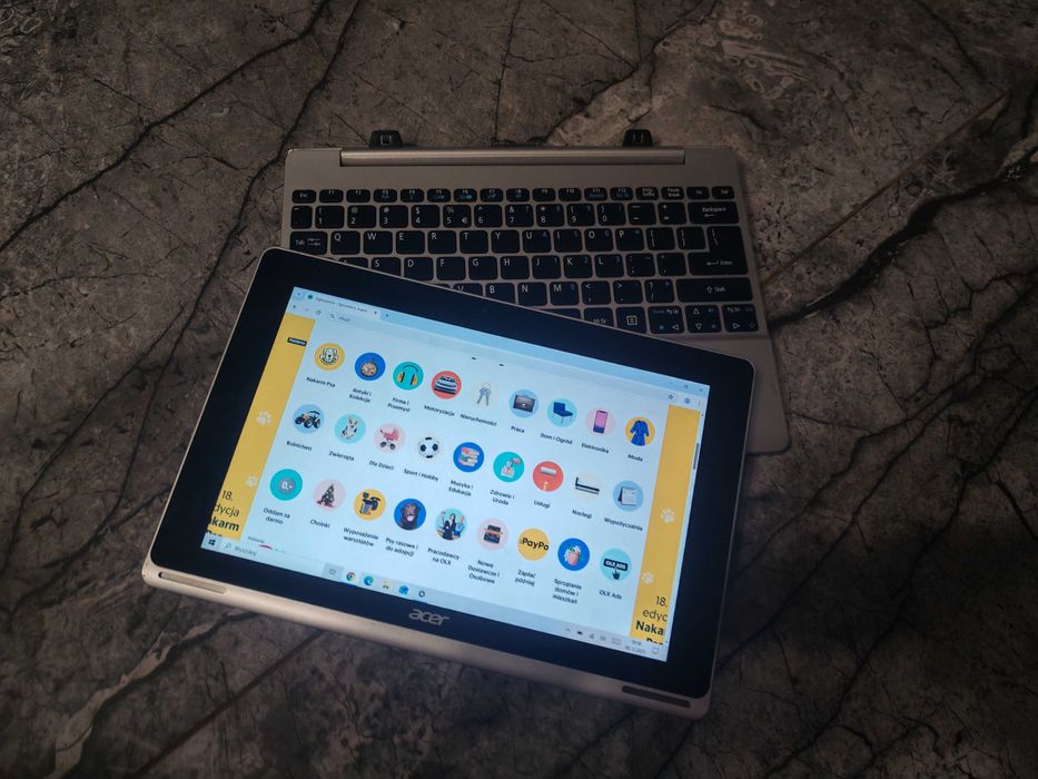 Acer aspire switch 10 2w1 laptop/tablet dotykowy
