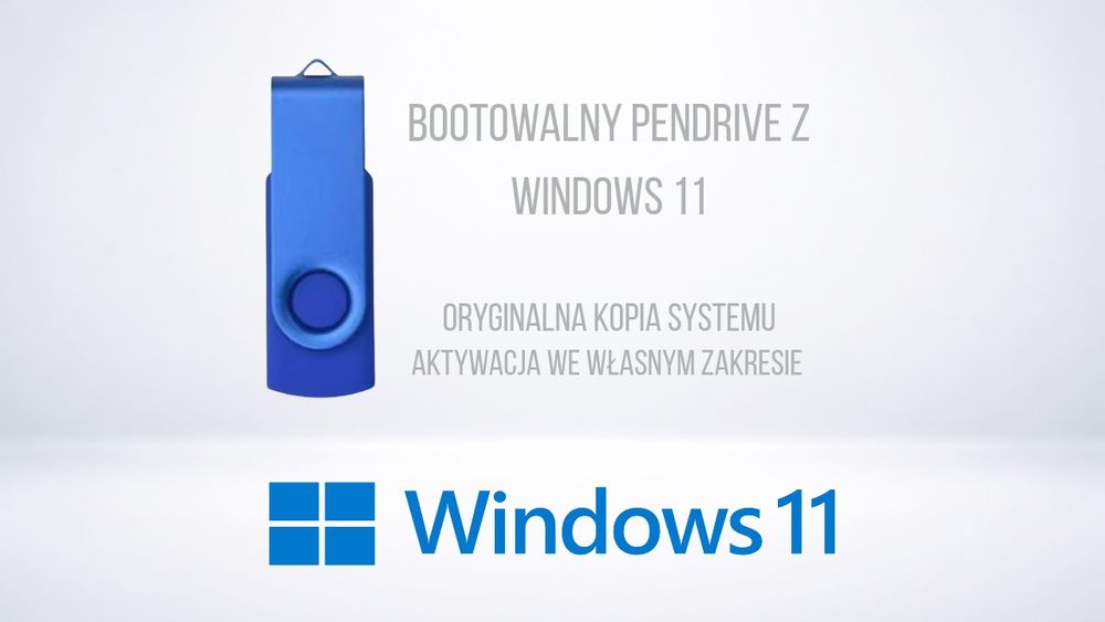 Bootowalny Pendrive z Windows 11/10/8/7/Vista lub XP usb z instalatore