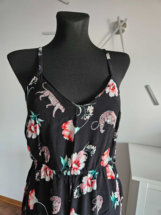 Kombinezon szerokie nogawki S wiskoza